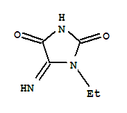 2,4-Imidazolidinedione,1-ethyl-5-imino-(9ci) Structure,396639-40-0Structure