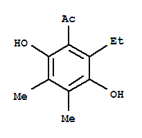 Ethanone,1-(2-ethyl-3,6-dihydroxy-4,5-dimethylphenyl)-(9ci) Structure,396639-83-1Structure