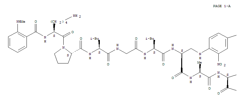 N-me-abz-lys-pro-leu-gly-leu-dap(dnp)-ala-arg-nh2 Structure,396716-07-7Structure