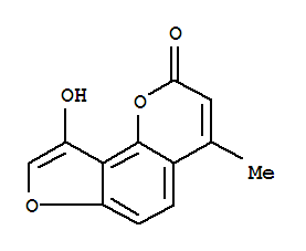 2H-furo[2,3-h]-1-benzopyran-2-one,9-hydroxy-4-methyl-(9ci) Structure,397874-72-5Structure