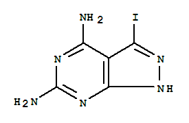 1H-pyrazolo[3,4-d]pyrimidine-4,6-diamine,3-iodo Structure,398117-44-7Structure