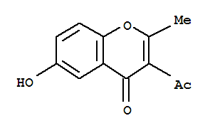 4H-1-benzopyran-4-one, 3-acetyl-6-hydroxy-2-methyl-(9ci) Structure,401515-47-7Structure