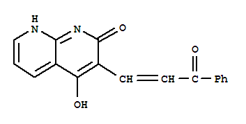 1,8-Naphthyridin-2(1h)-one,4-hydroxy-3-(3-oxo-3-phenyl-1-propenyl)-(9ci) Structure,401938-37-2Structure