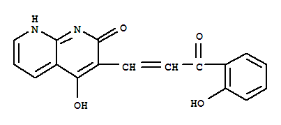 1,8-Naphthyridin-2(1h)-one,4-hydroxy-3-[3-(2-hydroxyphenyl)-3-oxo-1-propenyl]-(9ci) Structure,401938-54-3Structure