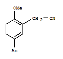 Benzeneacetonitrile, 5-acetyl-2-methoxy-(9ci) Structure,403499-85-4Structure