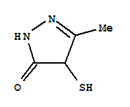 3H-pyrazol-3-one,2,4-dihydro-4-mercapto-5-methyl-(9ci) Structure,403641-97-4Structure