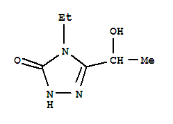 3H-1,2,4-triazol-3-one, 4-ethyl-2,4-dihydro-5-(1-hydroxyethyl)-(9ci) Structure,404595-24-0Structure