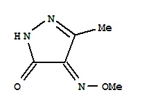 1H-pyrazole-4,5-dione, 3-methyl-, 4-(o-methyloxime) (9ci) Structure,404910-04-9Structure