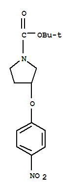 3-(4-Nitrophenoxy)-pyrrolidine-1-carboxy acid tert butyl ester Structure,405887-36-7Structure