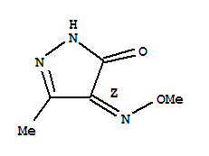 1H-pyrazole-4,5-dione, 3-methyl-, 4-(o-methyloxime), (4z)-(9ci) Structure,406938-87-2Structure