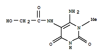 Acetamide, n-(6-amino-1,2,3,4-tetrahydro-1-methyl-2,4-dioxo-5-pyrimidinyl)-2-hydroxy-(9ci) Structure,409108-82-3Structure