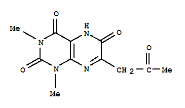 2,4,6(3H)-pteridinetrione, 1,5-dihydro-1,3-dimethyl-7-(2-oxopropyl)- Structure,411237-27-9Structure