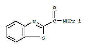 2-Benzothiazolecarboxamide,n-(1-methylethyl)-(9ci) Structure,41124-28-1Structure