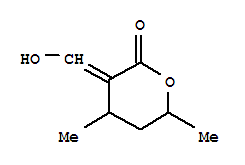 2H-pyran-2-one, tetrahydro-3-(hydroxymethylene)-4,6-dimethyl-(9ci) Structure,412016-76-3Structure