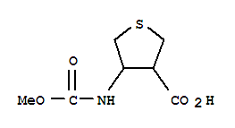 3-Thiophenecarboxylicacid,tetrahydro-4-[(methoxycarbonyl)amino]-(9ci) Structure,412304-66-6Structure