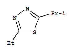 1,3,4-Thiadiazole, 2-ethyl-5-(1-methylethyl)- Structure,41398-03-2Structure