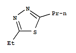 1,3,4-Thiadiazole, 2-ethyl-5-propyl- Structure,41398-05-4Structure