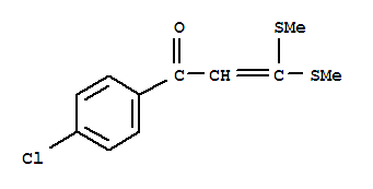 1-(4-Chloro-phenyl)-3,3-bis-methylsulfanyl-propenone Structure,41467-26-9Structure