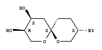 1,7-Dioxaspiro[5.5]undecane-3,4-diol, 9-ethyl-, (3r,4s,6s,9s)-(9ci) Structure,415921-39-0Structure