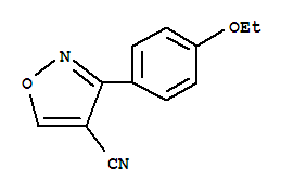 4-Isoxazolecarbonitrile,3-(4-ethoxyphenyl)-(9ci) Structure,418790-62-2Structure