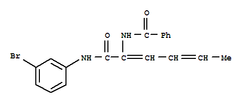 Benzamide, n-[1-[[(3-bromophenyl)amino]carbonyl]-1,3-pentadienyl]-(9ci) Structure,418794-60-2Structure