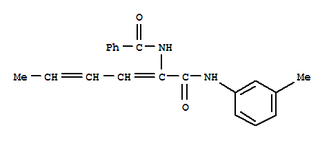 Benzamide, n-[1-[[(3-methylphenyl)amino]carbonyl]-1,3-pentadienyl]-(9ci) Structure,418796-26-6Structure