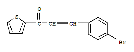 3-(4-Bromophenyl)-1-(2-thienyl)-2-propen-1-one Structure,42292-00-2Structure