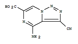 [1,2,3]Triazolo[1,5-a]pyrazine-6-carboxylicacid,4-amino-3-cyano-(9ci) Structure,425366-36-5Structure