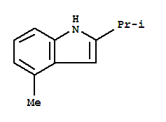 1H-indole,4-methyl-2-(1-methylethyl)-(9ci) Structure,42958-23-6Structure