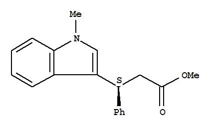 (S)-methyl-3-(1-methyl-1h-indol-3-yl)-phenyl-propionate Structure,429689-17-8Structure