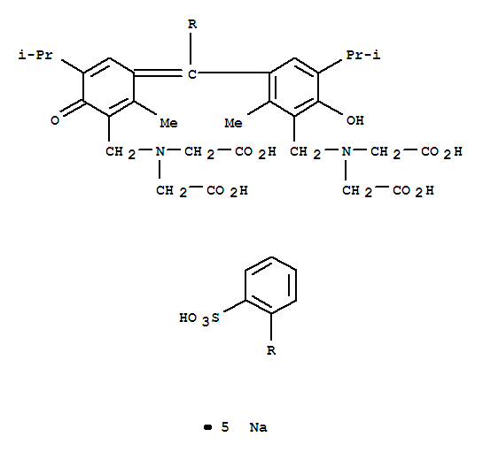 Methylthymol blue,pentasodium salt,pure Structure,4310-80-9Structure