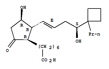 (11Alpha,13e,16s)-11,16-dihydroxy-9-oxo-17-propyl-17,20-cycloprost-13-en-1-oic acid Structure,433219-55-7Structure