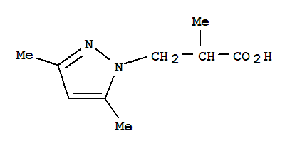 3-(3,5-Dimethyl-1H-pyrazol-1-yl)-2-methylpropanoic acid Structure,436086-92-9Structure