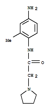 N-(4-amino-2-methyl-phenyl)-2-pyrrolidin-1-yl-acetamide Structure,436090-52-7Structure