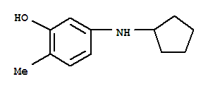 Phenol, 5-(cyclopentylamino)-2-methyl-(9ci) Structure,437702-30-2Structure