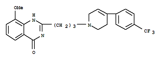 4(1H)-quinazolinone, 2-[3-[3,6-dihydro-4-[4-(trifluoromethyl)phenyl]-1(2h)-pyridinyl]propyl]-8-methoxy-(9ci) Structure,437996-35-5Structure