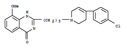 4(1H)-quinazolinone, 2-[3-[4-(4-chlorophenyl)-3,6-dihydro-1(2h)-pyridinyl]propyl]-8-methoxy-(9ci) Structure,437996-36-6Structure