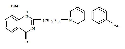 4(1H)-quinazolinone, 2-[3-[3,6-dihydro-4-(4-methylphenyl)-1(2h)-pyridinyl]propyl]-8-methoxy-(9ci) Structure,437996-37-7Structure