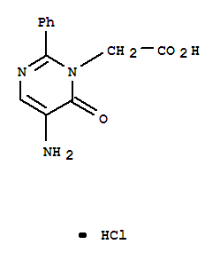 5-Amino-6-oxo-2-phenyl-1(6h)-pyrimidineacetic acid hydrochloride Structure,439910-97-1Structure