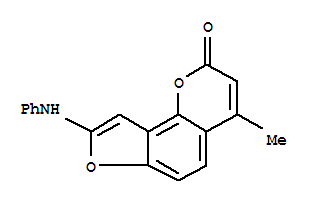 2H-furo[2,3-h]-1-benzopyran-2-one, 4-methyl-8-(phenylamino)- Structure,440111-05-7Structure