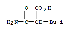 Pentanoic acid, 2-(aminocarbonyl)-4-methyl- Structure,4431-58-7Structure