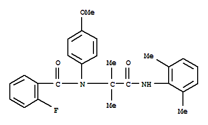 Benzamide, n-[2-[(2,6-dimethylphenyl)amino]-1,1-dimethyl-2-oxoethyl]-2-fluoro-n-(4-methoxyphenyl)-(9ci) Structure,443904-21-0Structure