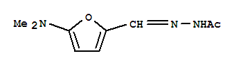 Acetic acid, [[5-(dimethylamino)-2-furanyl]methylene]hydrazide (9ci) Structure,444674-29-7Structure