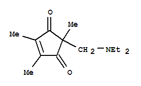 4-Cyclopentene-1,3-dione, 2-[(diethylamino)methyl]-2,4,5-trimethyl-(9ci) Structure,444816-26-6Structure