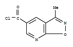 Isoxazolo[5,4-b]pyridine-5-carbonyl chloride, 3-methyl-(9ci) Structure,445496-31-1Structure