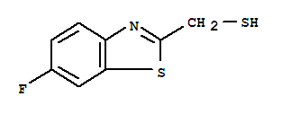 2-Benzothiazolemethanethiol,6-fluoro-(9ci) Structure,452-41-5Structure