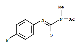 Acetamide, n-(6-fluoro-2-benzothiazolyl)-n-methyl-(9ci) Structure,452-42-6Structure