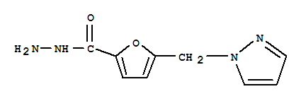 2-Furancarboxylicacid,5-(1h-pyrazol-1-ylmethyl)-,hydrazide(9ci) Structure,457051-27-3Structure