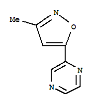 Pyrazine, (3-methyl-5-isoxazolyl)-(9ci) Structure,457654-03-4Structure