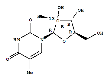 5-Methyluridine-2’-13c Structure,478510-98-4Structure